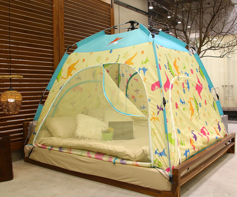 Cheap Goat Tents Fully Automatic Indoor Bed Tent Kids Children Playhouse Dream Princess Tent Windproof Winter Warm Summer Mosquito Net Tent 4size