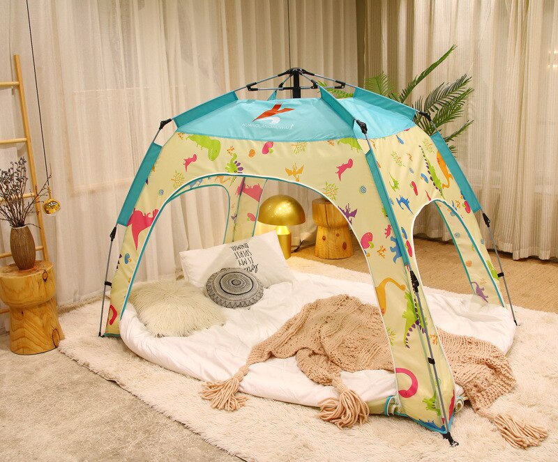 Cheap Goat Tents Fully Automatic Indoor Bed Tent Kids Children Playhouse Dream Princess Tent Windproof Winter Warm Summer Mosquito Net Tent 4size