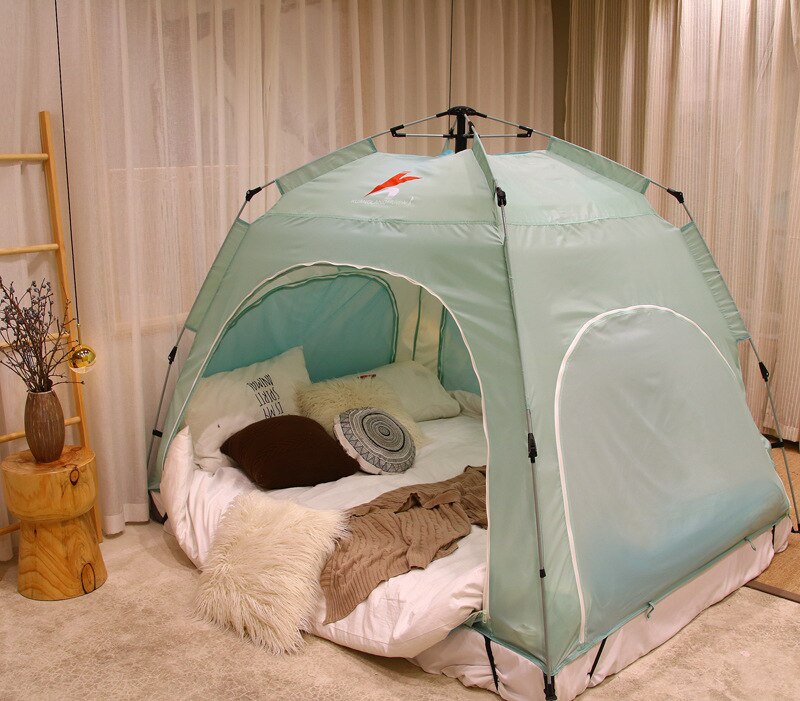 Cheap Goat Tents Fully Automatic Indoor Bed Tent Kids Children Playhouse Dream Princess Tent Windproof Winter Warm Summer Mosquito Net Tent 4size