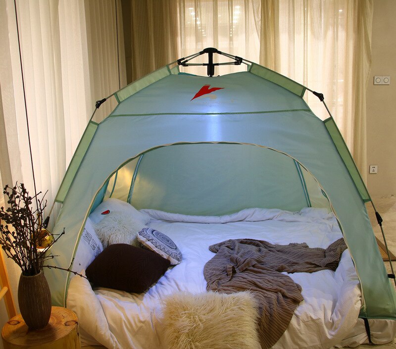Cheap Goat Tents Fully Automatic Indoor Bed Tent Kids Children Playhouse Dream Princess Tent Windproof Winter Warm Summer Mosquito Net Tent 4size