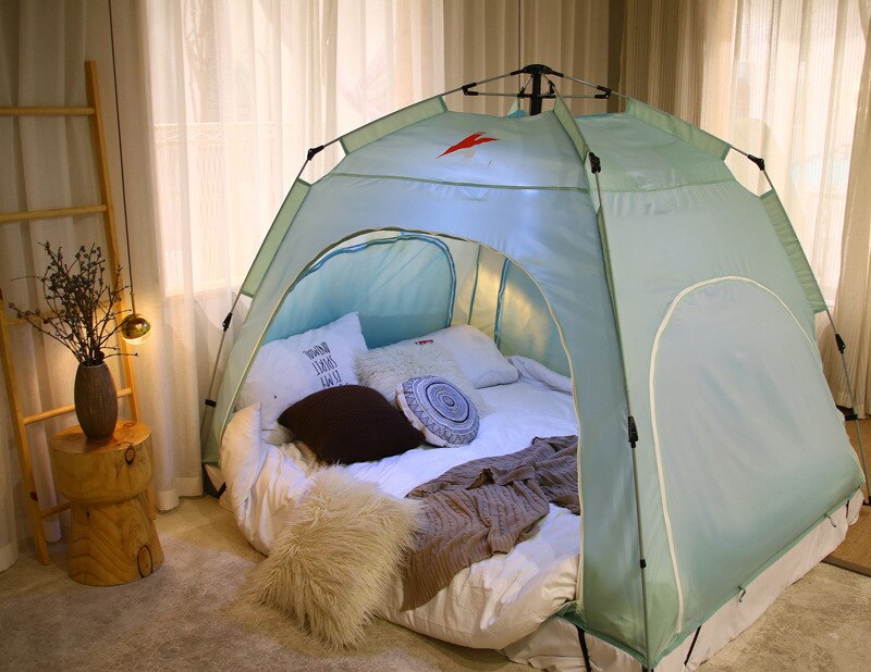 Cheap Goat Tents Fully Automatic Indoor Bed Tent Kids Children Playhouse Dream Princess Tent Windproof Winter Warm Summer Mosquito Net Tent 4size