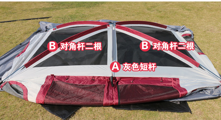 Cheap Goat Tents Glaming Tourist Large Space Outdoor Camping Family Tent 6 8 10 12 Persons Beach Anti