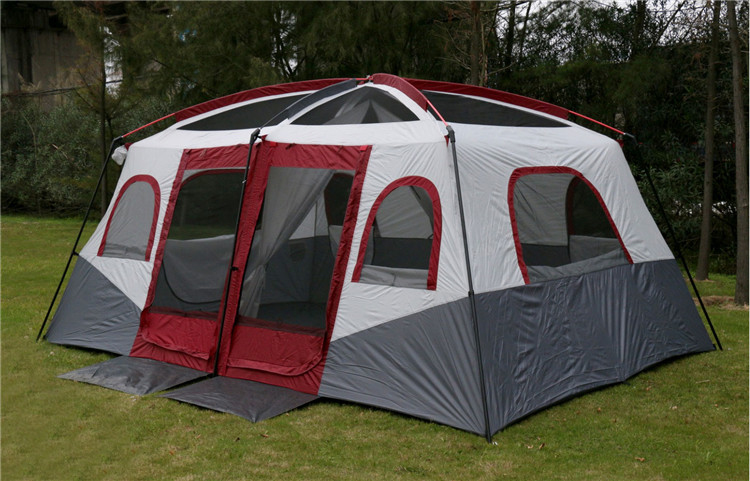 Cheap Goat Tents Glaming Tourist Large Space Outdoor Camping Family Tent 6 8 10 12 Persons Beach Anti