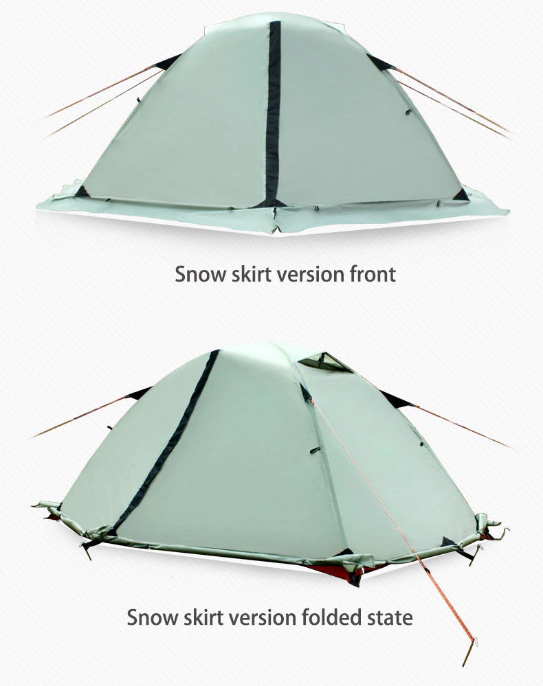 Cheap Goat Tents Hewolf 2 Person Waterproof Camping Tent For Outdoor Recreation Double Layer 4 Seasons Hiking Fishing Beach Tourist Tents