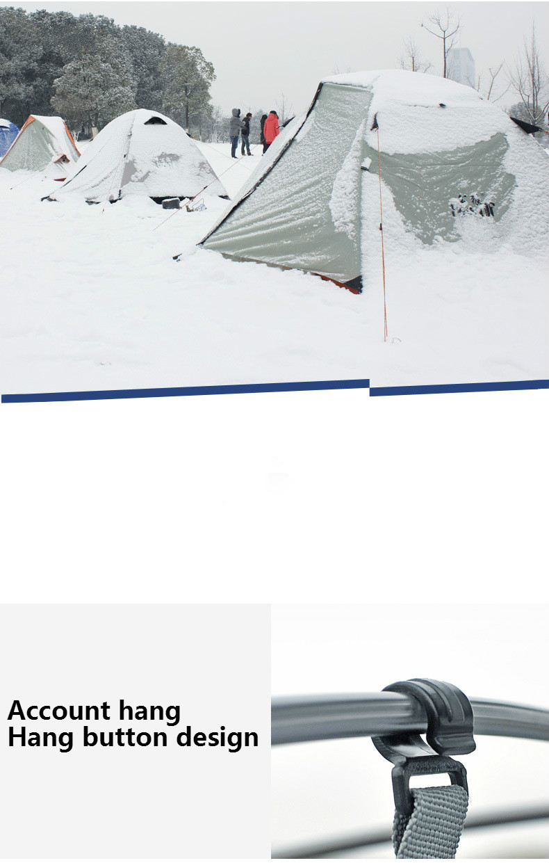 Cheap Goat Tents Hewolf 4 Seasons Outdoor Mountaineering Professional Double Double Tent Set Wild Camping Equipment Ultra Light Snow Skirt Tent