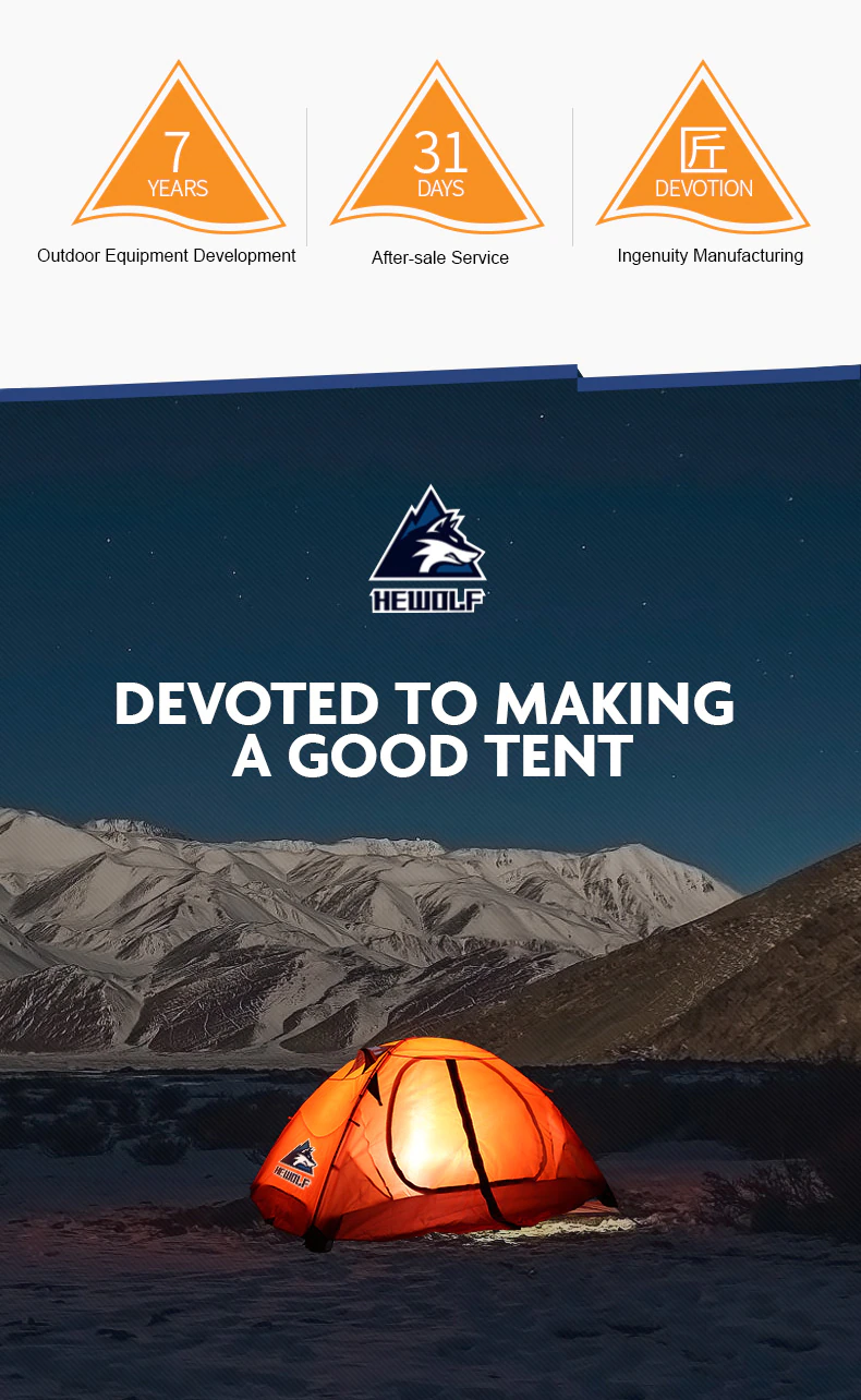 Cheap Goat Tents Hewolf Camping Tent Fully Automatic Ultralight Family Tent One Second Open Waterproof Windproof Big Space Camping Travel Tent