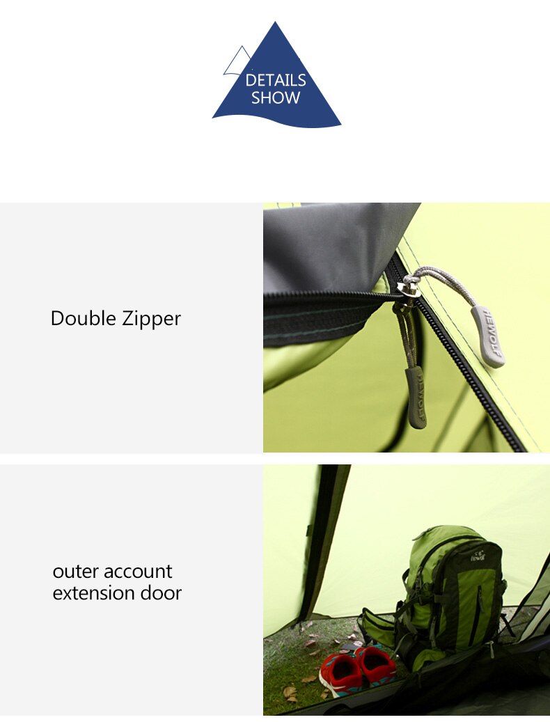 Cheap Goat Tents Hewolf Outdoor Camping Tent Double Layer Ultralight 2 Persons Tent Four Seasons Waterproof Breathable Winter Tent Camping Hike