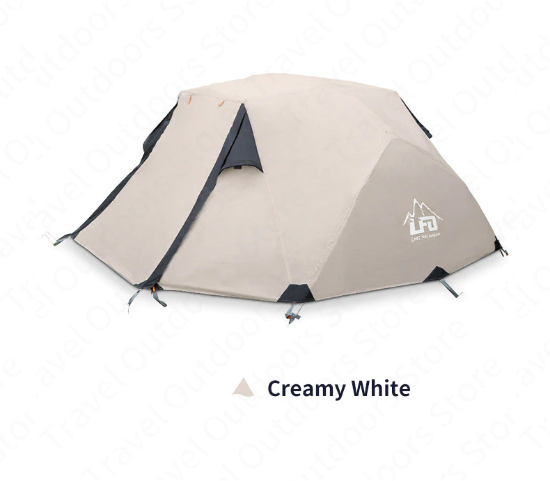 Cheap Goat Tents Hewolf Outdoor Winter Camping Tent 2 Persons Double Layer Waterproof Aluminum Alloy Tent Pole Breathable Double Doors Tent