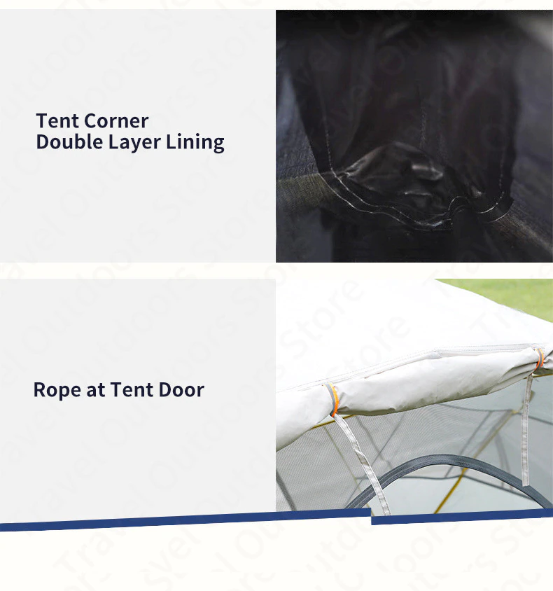 Cheap Goat Tents Hewolf Outdoor Winter Camping Tent 2 Persons Double Layer Waterproof Aluminum Alloy Tent Pole Breathable Double Doors Tent