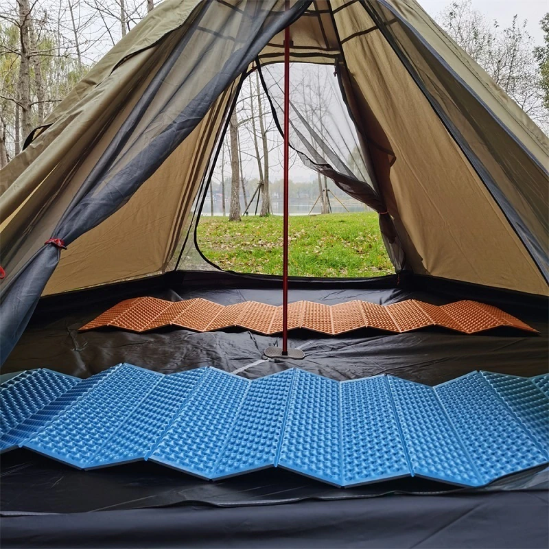 Cheap Goat Tents Hexagonal Pyramid Tent Outdoor Camping Tent Ultralight Double Layer Waterproof Teepee 4 Season Hiking Backpacking Tent Tipi Tent