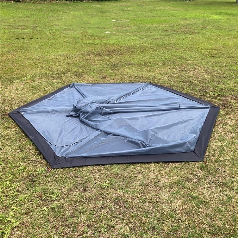 Cheap Goat Tents Hexagonal Pyramid Tent Outdoor Camping Tent Ultralight Double Layer Waterproof Teepee 4 Season Hiking Backpacking Tent Tipi Tent