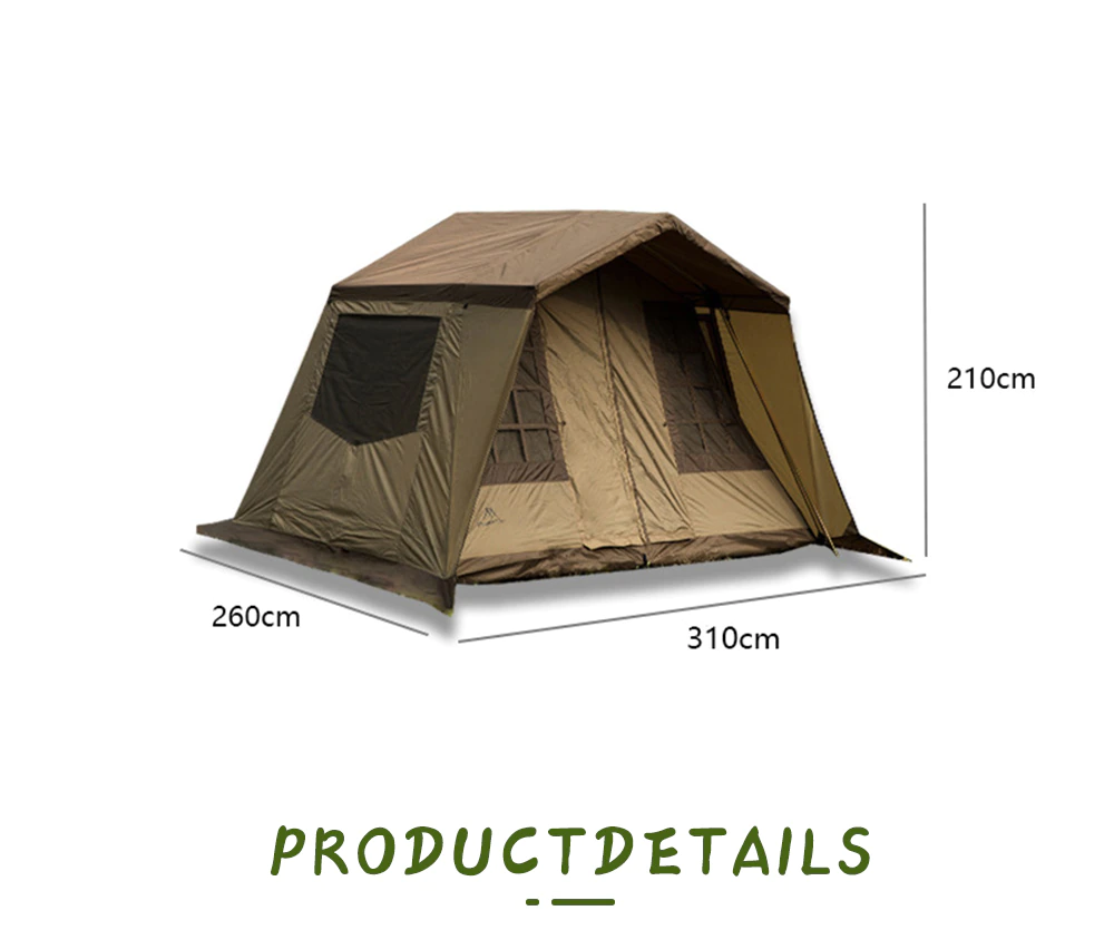 Cheap Goat Tents High Quality Outdoor Tent Large Space Camping Picnic Thickened Waterproof Shed Beach Tent Canopy Camping Travel Shelter Sunshade