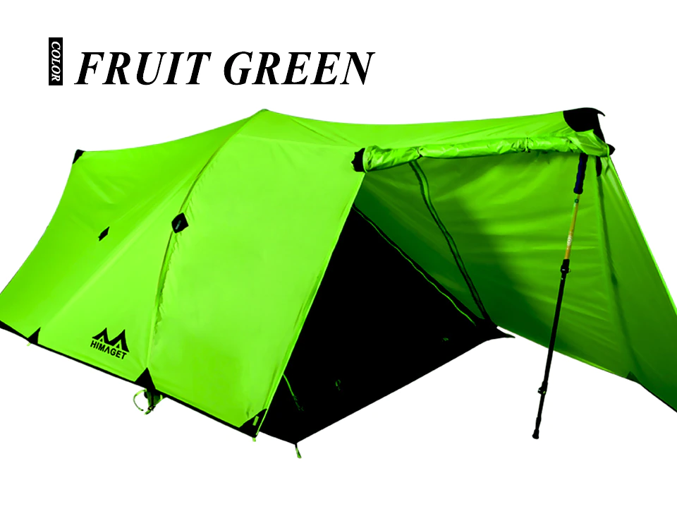 Cheap Goat Tents Himaget Tent 25d Nylon Tent Silicone Coating 2 Person Double Layers Aluminum Alloy Rod Camping Traveling Tent 4 Season