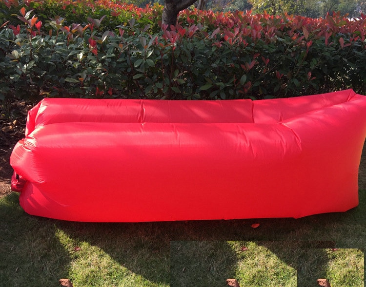 Cheap Goat Tents Inflatable Sofa Cushion Camping Air Tent Bed Sleeping Bag Lazy Beach Air Mattress Folding Lounger Chair Garden Outdoor Furniture