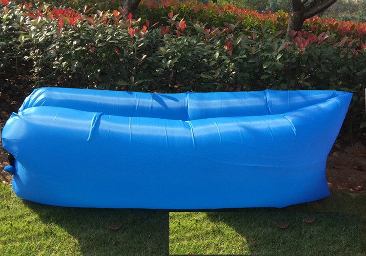 Cheap Goat Tents Inflatable Sofa Cushion Camping Air Tent Bed Sleeping Bag Lazy Beach Air Mattress Folding Lounger Chair Garden Outdoor Furniture