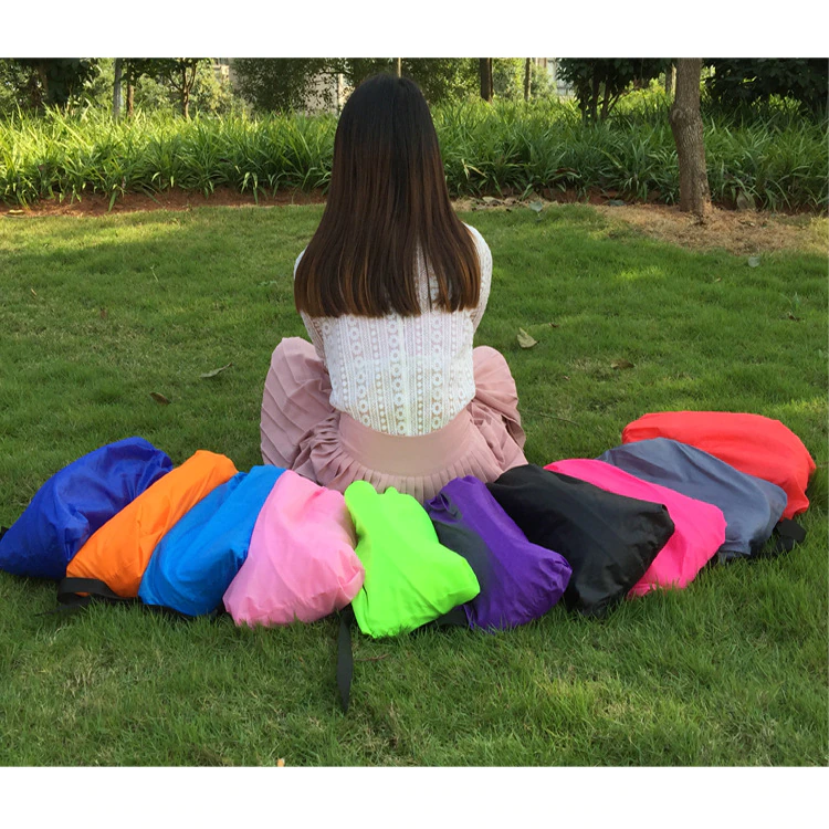 Cheap Goat Tents Inflatable Sofa Cushion Camping Air Tent Bed Sleeping Bag Lazy Beach Air Mattress Folding Lounger Chair Garden Outdoor Furniture
