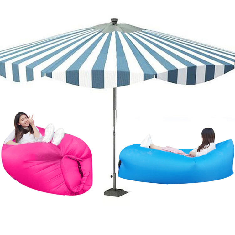Cheap Goat Tents Inflatable Sofa Cushion Camping Air Tent Bed Sleeping Bag Lazy Beach Air Mattress Folding Lounger Chair Garden Outdoor Furniture