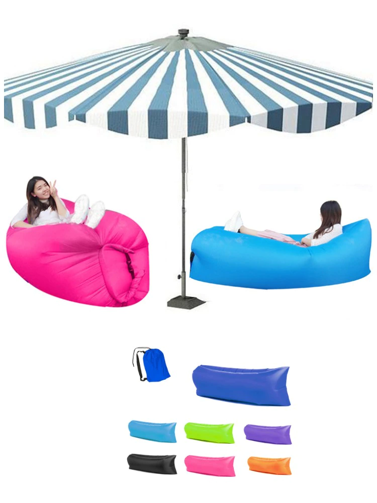 Cheap Goat Tents Inflatable Sofa Cushion Camping Air Tent Bed Sleeping Bag Lazy Beach Air Mattress Folding Lounger Chair Garden Outdoor Furniture