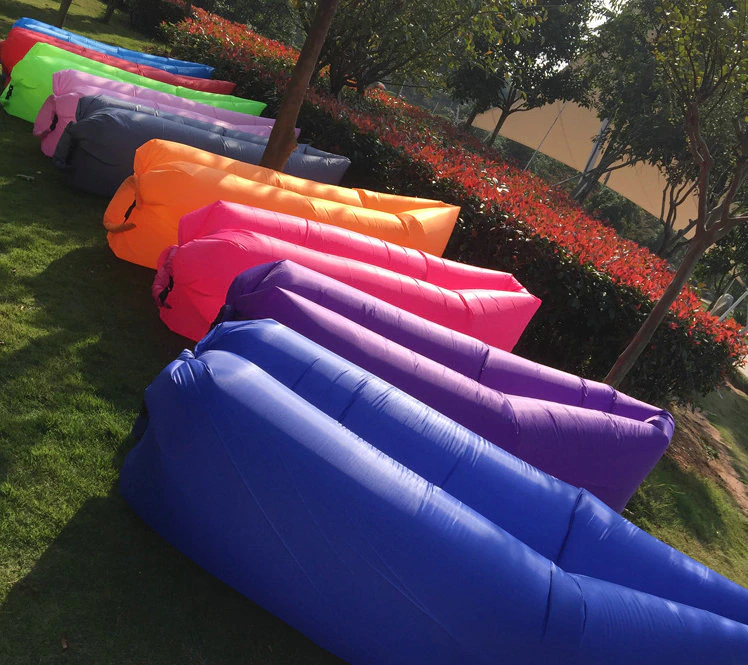 Cheap Goat Tents Inflatable Sofa Cushion Camping Air Tent Bed Sleeping Bag Lazy Beach Air Mattress Folding Lounger Chair Garden Outdoor Furniture