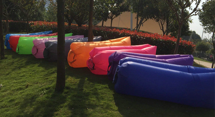 Cheap Goat Tents Inflatable Sofa Cushion Camping Air Tent Bed Sleeping Bag Lazy Beach Air Mattress Folding Lounger Chair Garden Outdoor Furniture