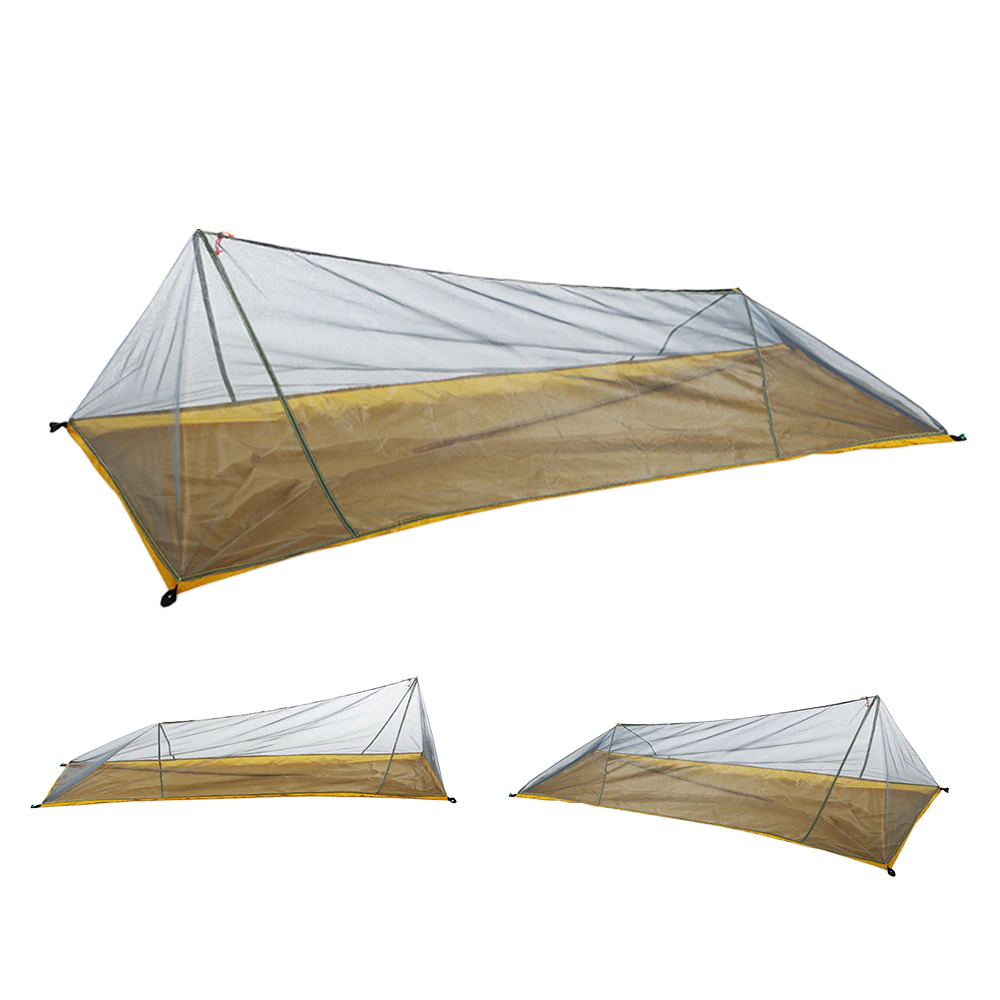 Cheap Goat Tents Lixada Summer 1 Single Person Tent Outdoor Camping Tent Ultralight Mesh Tent Mosquito Insect Bugs Shelter Bug Repellent Net