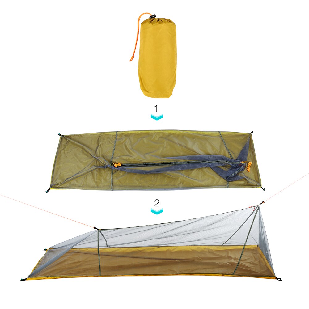 Cheap Goat Tents Lixada Summer 1 Single Person Tent Outdoor Camping Tent Ultralight Mesh Tent Mosquito Insect Bugs Shelter Bug Repellent Net