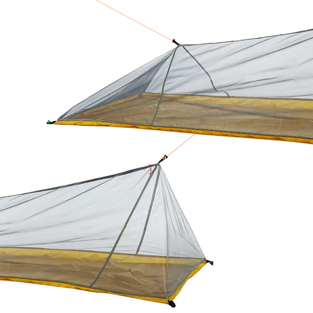 Cheap Goat Tents Lixada Summer 1 Single Person Tent Outdoor Camping Tent Ultralight Mesh Tent Mosquito Insect Bugs Shelter Bug Repellent Net