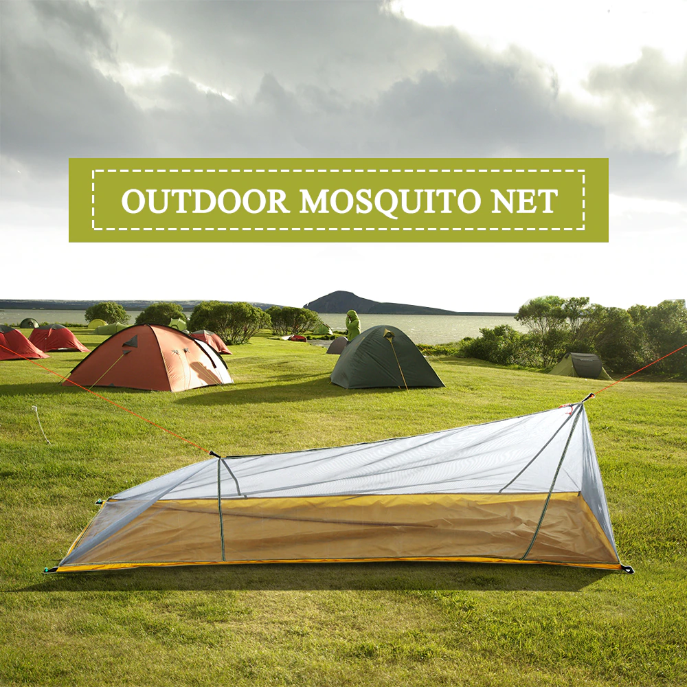 Cheap Goat Tents Lixada Summer 1 Single Person Tent Outdoor Camping Tent Ultralight Mesh Tent Mosquito Insect Bugs Shelter Bug Repellent Net