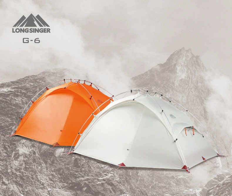 Cheap Goat Tents Longsinger G6 Silicon Ultra Light Double Deck Outdoor Camping Climbing Ten