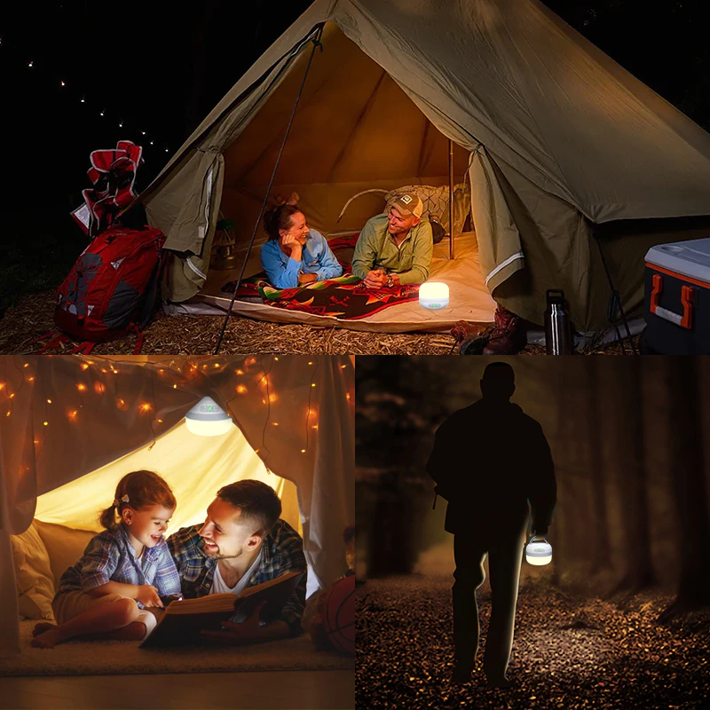 Cheap Goat Tents Lv10 Rechargeable Camping Lantern 230 Hour Camping Flashlight With Magnet Lighting Fixture Tent Fishing Portable Emergency Light