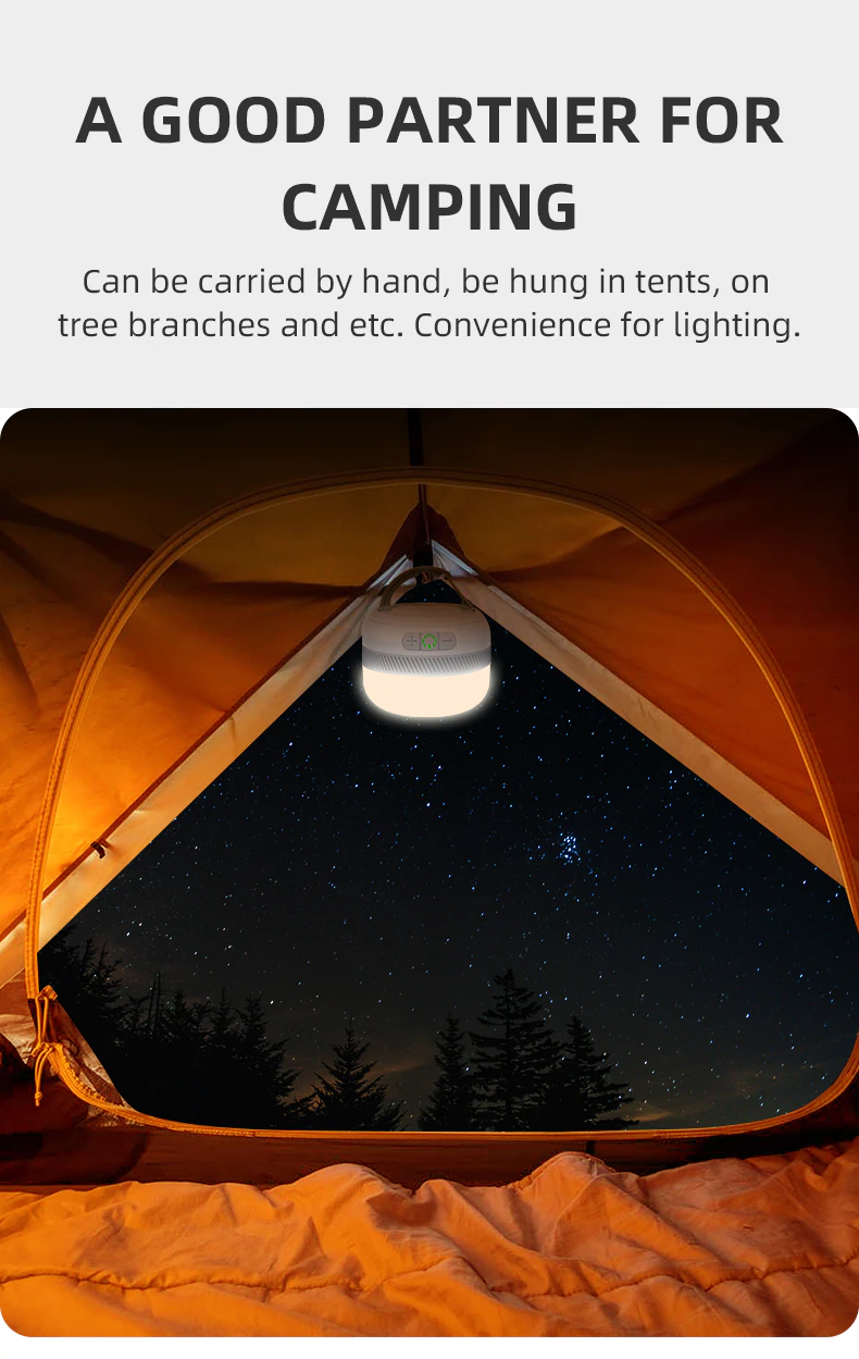 Cheap Goat Tents Lv10 Rechargeable Camping Lantern 230 Hour Camping Flashlight With Magnet Lighting Fixture Tent Fishing Portable Emergency Light