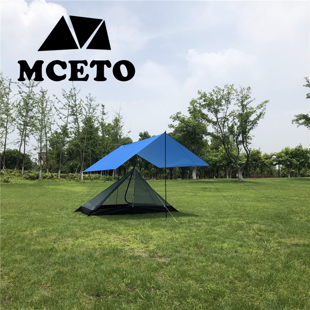 Cheap Goat Tents Mceto 1 Person Pyramid Tent Rodless Backpacking Hiking Camping Equipment Inner And Outside Flysheet