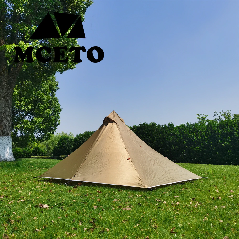 Cheap Goat Tents Mceto 1 Person Pyramid Tent Rodless Backpacking Hiking Camping Equipment Inner And Outside Flysheet