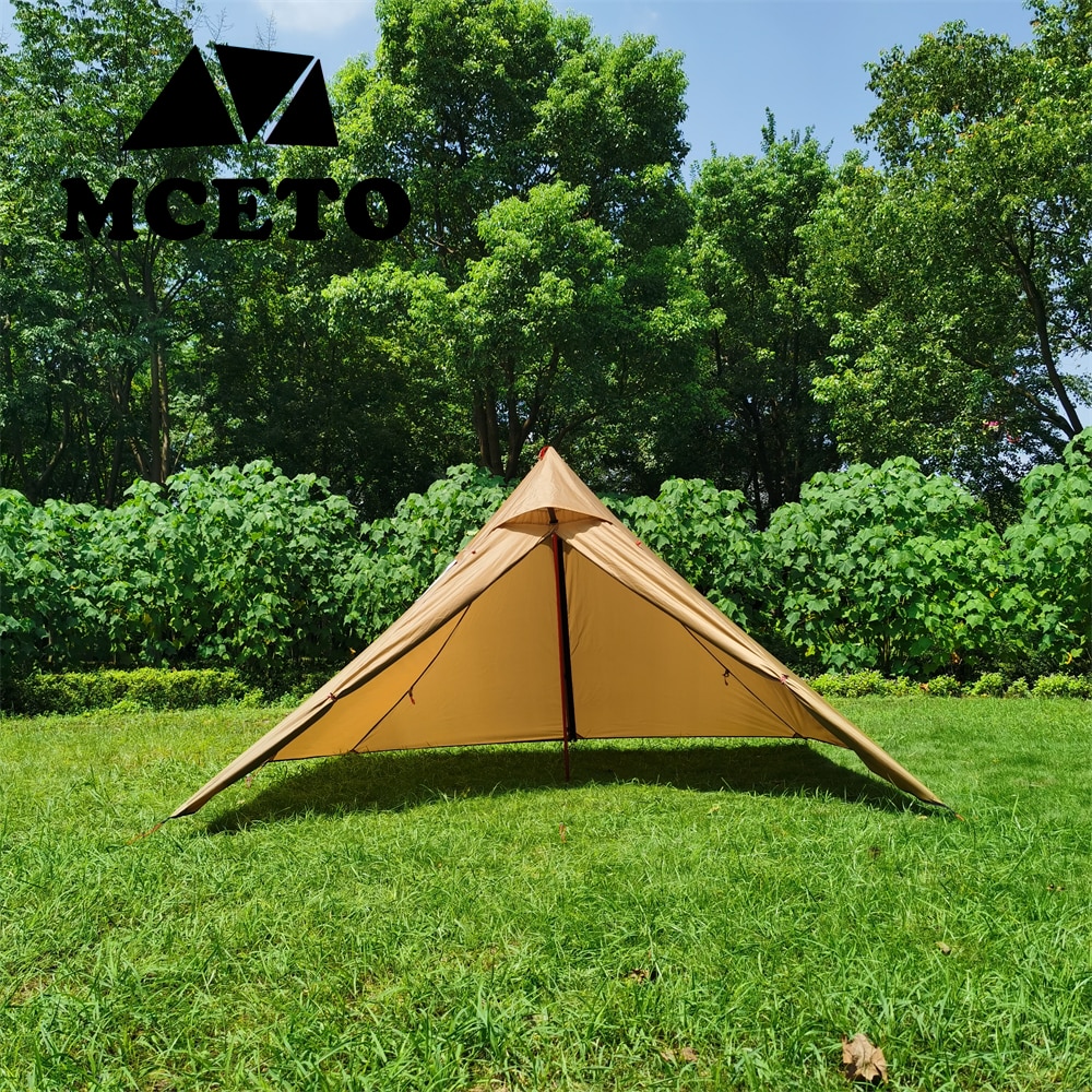 Cheap Goat Tents Mceto 1 Person Tipi Rainfly Hot Tent 270cm Lightweight Hunting Family Team Backpacking Camping Hiking Equipment