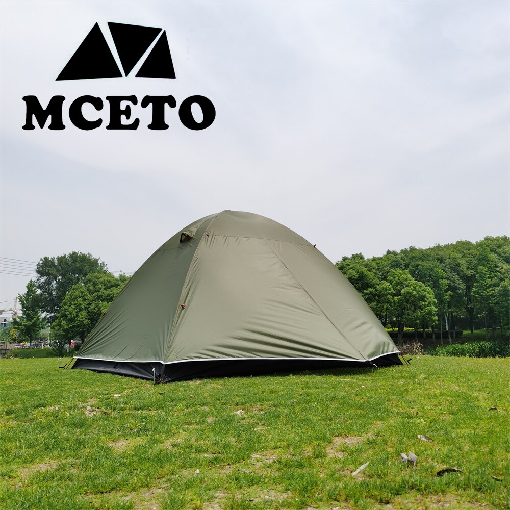 Cheap Goat Tents Mceto Outdoor 6 Person Double Layer Dome Large Family Camping Tent Aluminium Pole Party Adventure Equipment