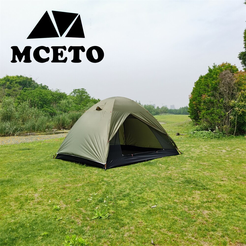 Cheap Goat Tents Mceto Outdoor 6 Person Double Layer Dome Large Family Camping Tent Aluminium Pole Party Adventure Equipment