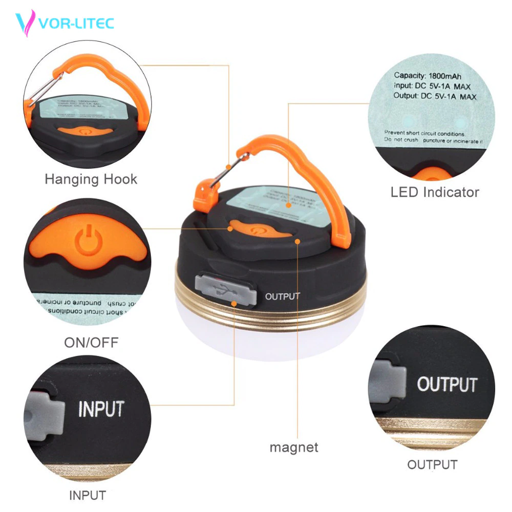 Cheap Goat Tents Mini 3w Led Portable Lantern Tent Light Camping Lanterns Light For Hiking Camping Emergencies Protable Lantern Power Bank Lamp