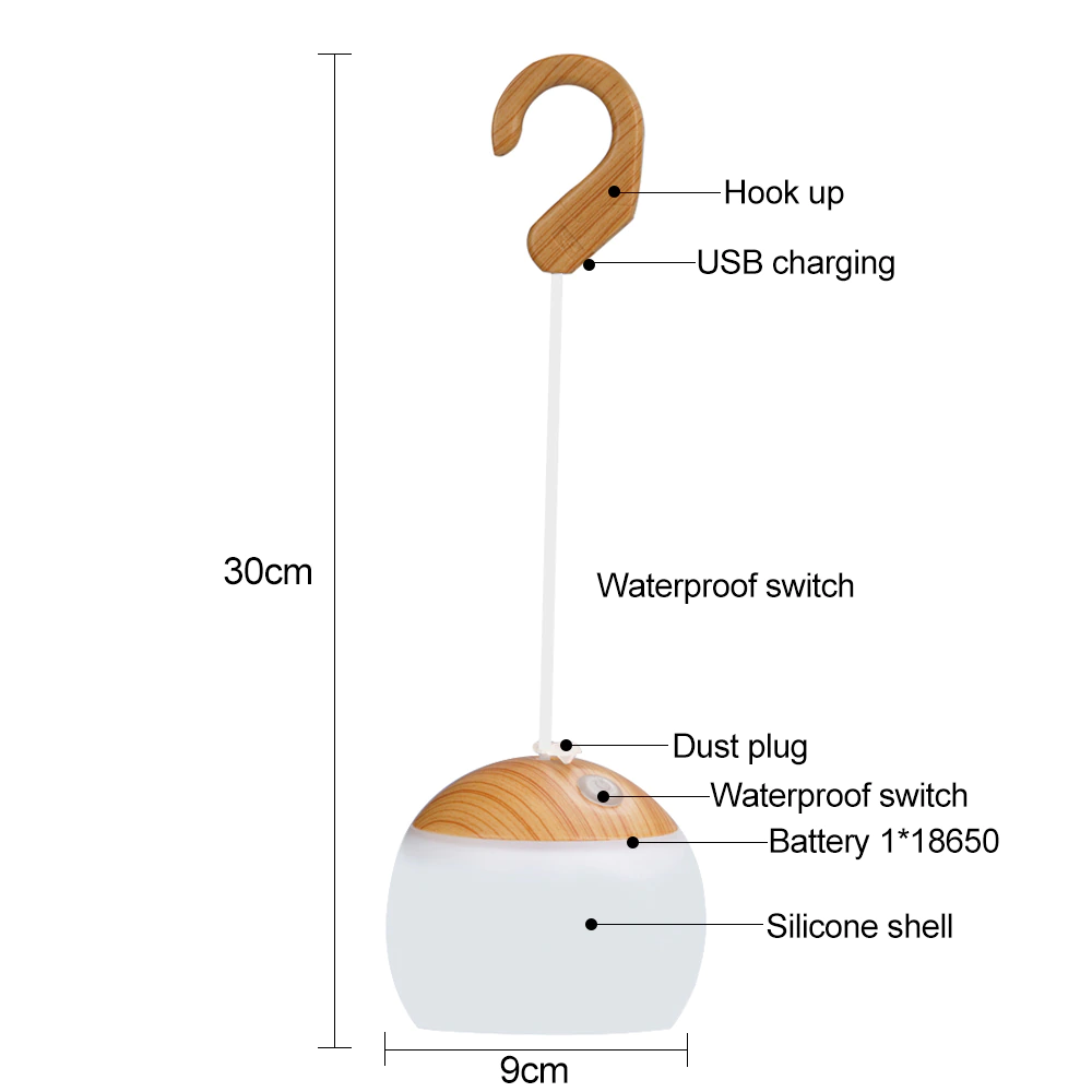 Cheap Goat Tents Mini Retro Camping Lantern Usb Rechargeable Haning Hook Night Light Battery Powered Tent Table Light For Outdoor Emergency
