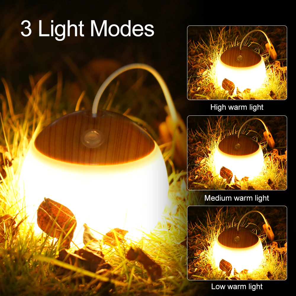 Cheap Goat Tents Mini Retro Camping Lantern Usb Rechargeable Haning Hook Night Light Battery Powered Tent Table Light For Outdoor Emergency