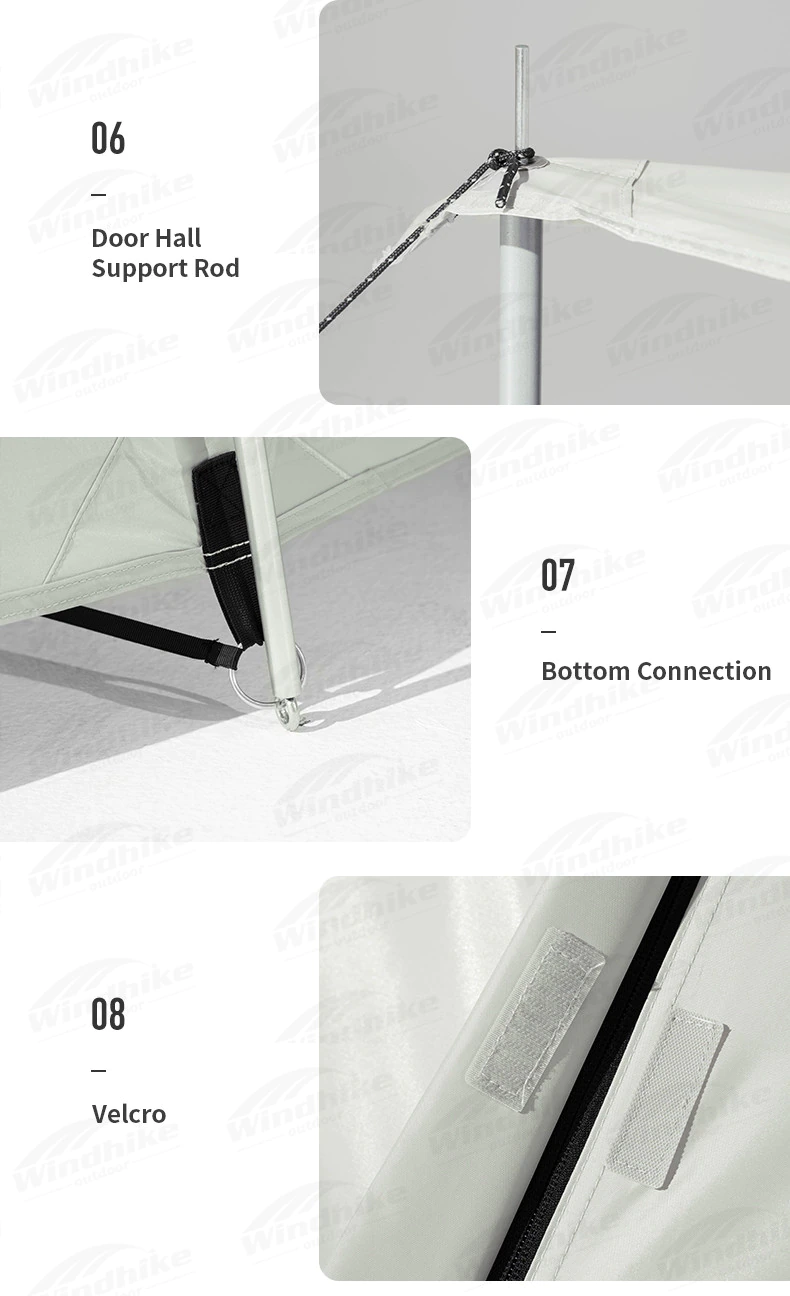 Cheap Goat Tents Mobi Garden Camping Tent 4persons Large Space 1.8m Lobby Double Door Outdoor Portable Waterproof Oxford Cloth Hiking Family Tent