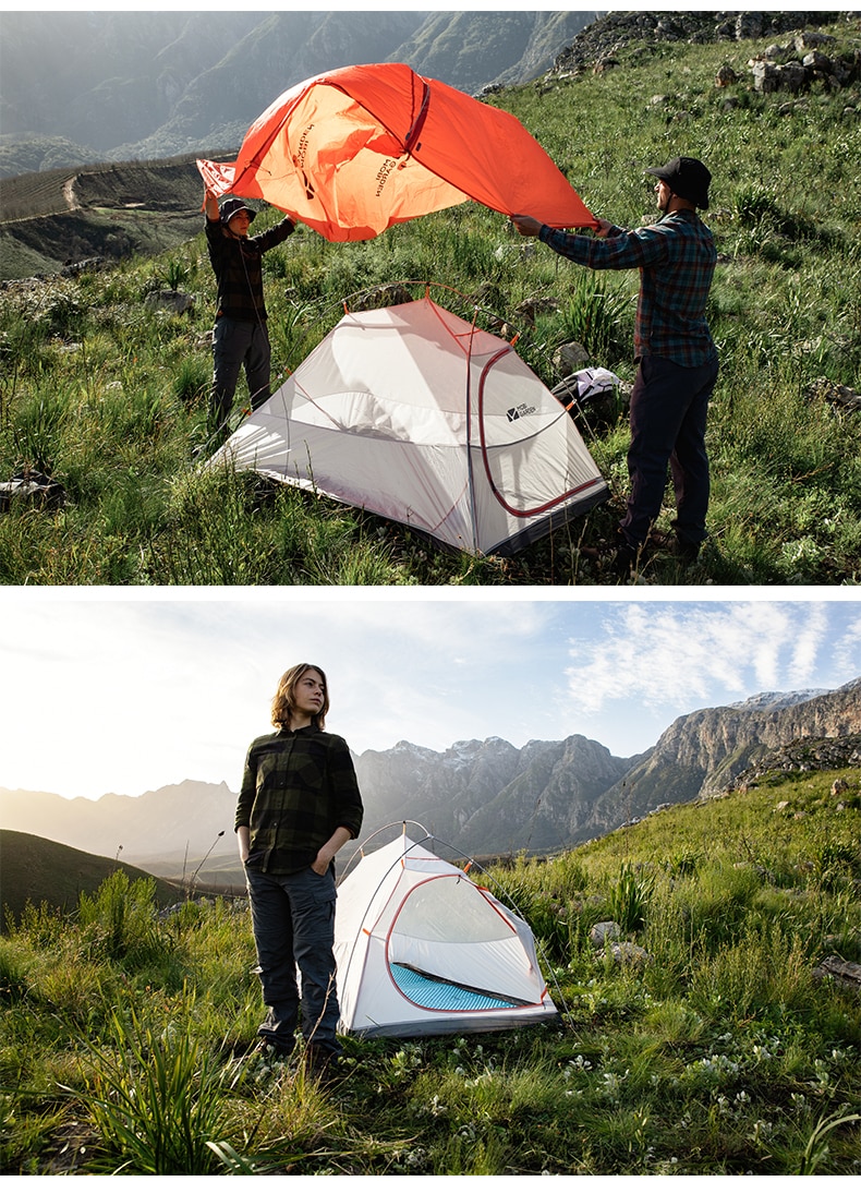 Cheap Goat Tents Mobi Garden Ltralight 2 Person Camping Tent Portable Outdoor Hiking 20d Nylon Tent Free Standing Same As Cloud Up 2 Tent