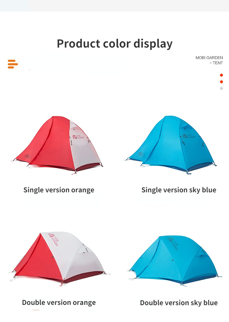 Cheap Goat Tents Mobi Garden Nature Hike Outdoor Camping Equipment Ultra Light Portable Single And Double Waterproof Tent Camping Tent Travel