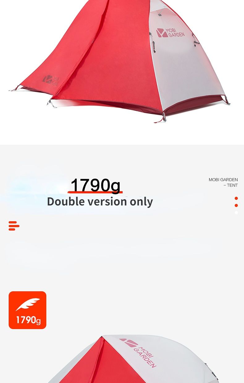 Cheap Goat Tents Mobi Garden Nature Hike Outdoor Camping Equipment Ultra Light Portable Single And Double Waterproof Tent Camping Tent Travel