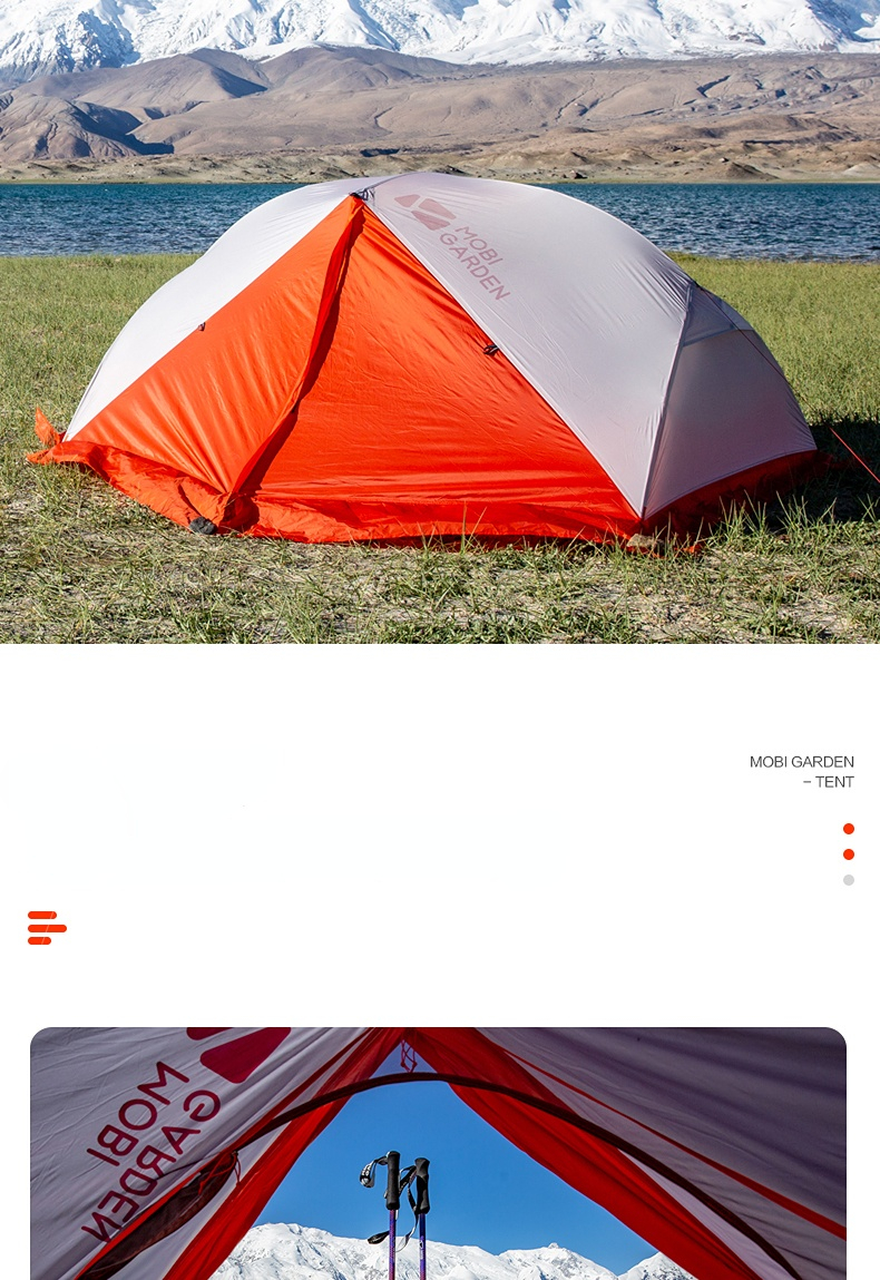 Cheap Goat Tents Mobi Garden Nature Hike Outdoor Camping Equipment Ultra Light Portable Single And Double Waterproof Tent Camping Tent Travel