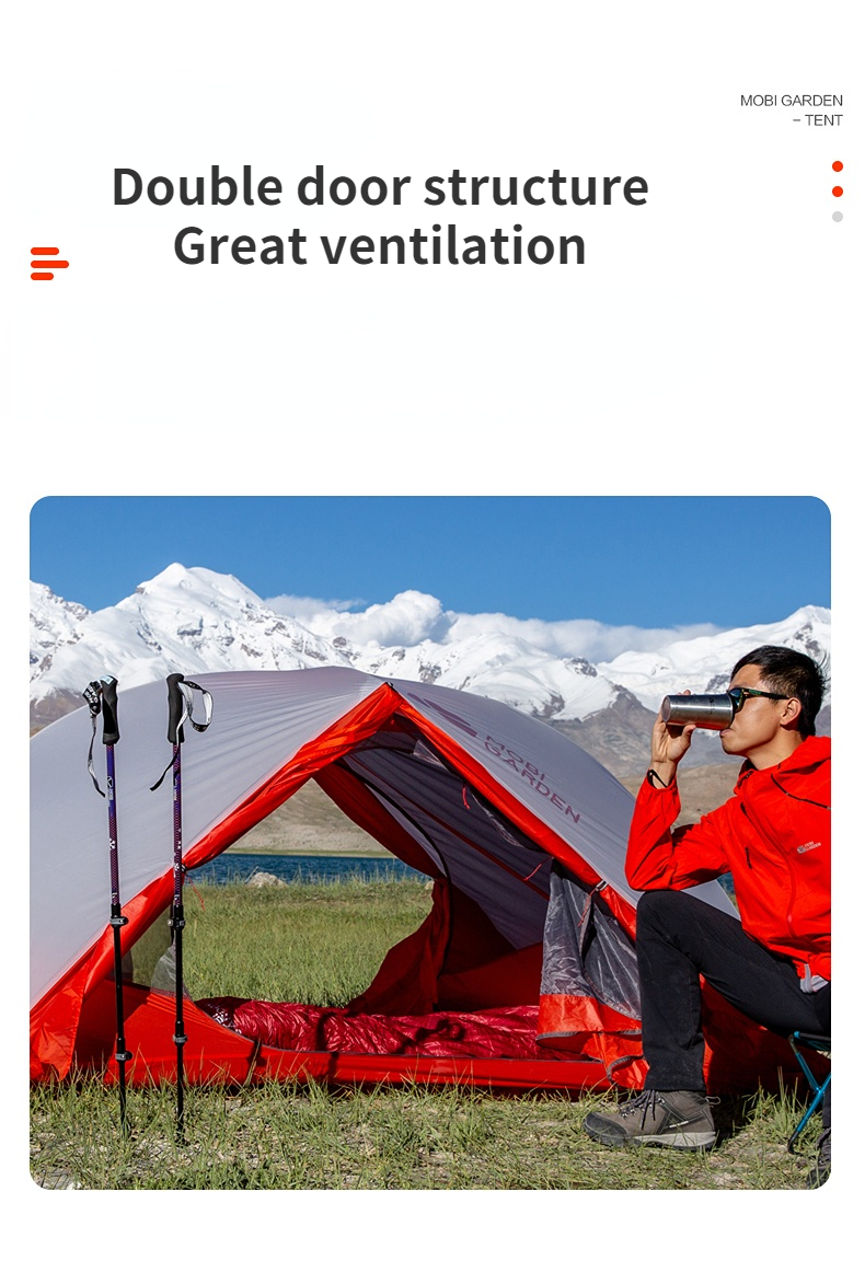 Cheap Goat Tents Mobi Garden Nature Hike Outdoor Camping Equipment Ultra Light Portable Single And Double Waterproof Tent Camping Tent Travel
