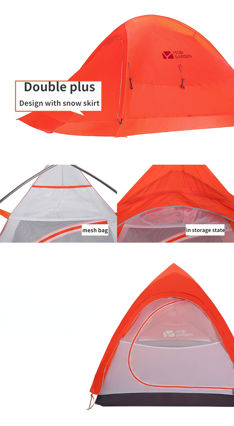 Cheap Goat Tents Mobi Garden Outdoor Camping Ultra Light 20d Silica Gel Aluminum Rod Windproof Rain Proof Tent Light Riding