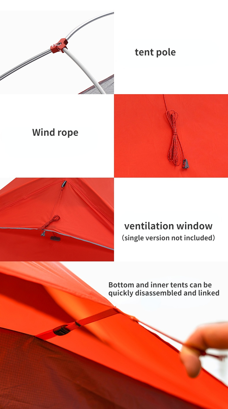 Cheap Goat Tents Mobi Garden Outdoor Camping Ultra Light 20d Silica Gel Aluminum Rod Windproof Rain Proof Tent Light Riding