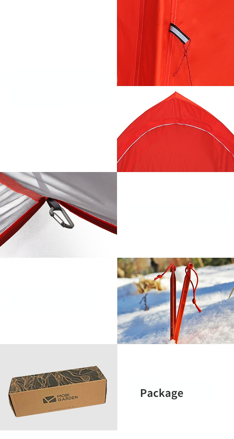 Cheap Goat Tents Mobi Garden Outdoor Camping Ultra Light 20d Silica Gel Aluminum Rod Windproof Rain Proof Tent Light Riding