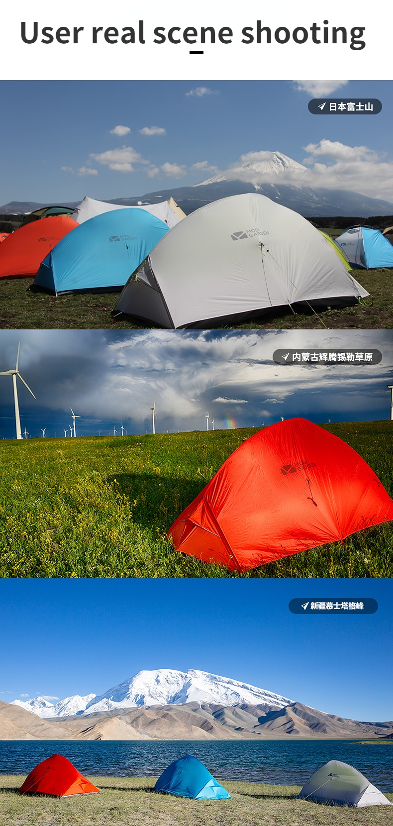 Cheap Goat Tents Mobi Garden Outdoor Camping Ultra Light 20d Silica Gel Aluminum Rod Windproof Rain Proof Tent Light Riding