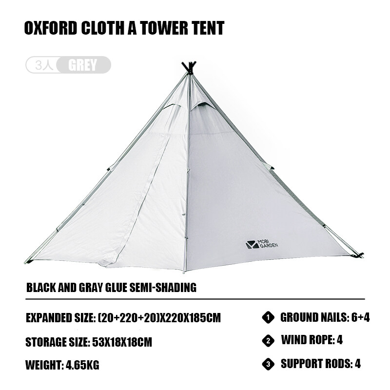 Cheap Goat Tents Mobi Garden Tent Hiking Camping Indian Pyramid Type Windproof And Rainproof Camping Multi